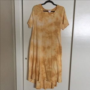 LuLaRoe Yellow Tie Die Carly